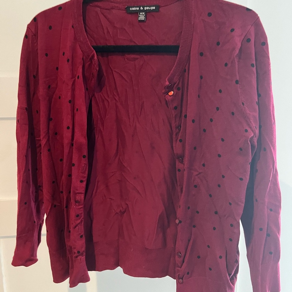 Cable & Gauge Rich Burgundy Top
